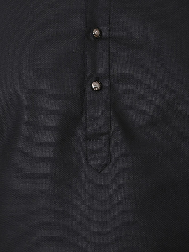 Solid Black Kurta Set