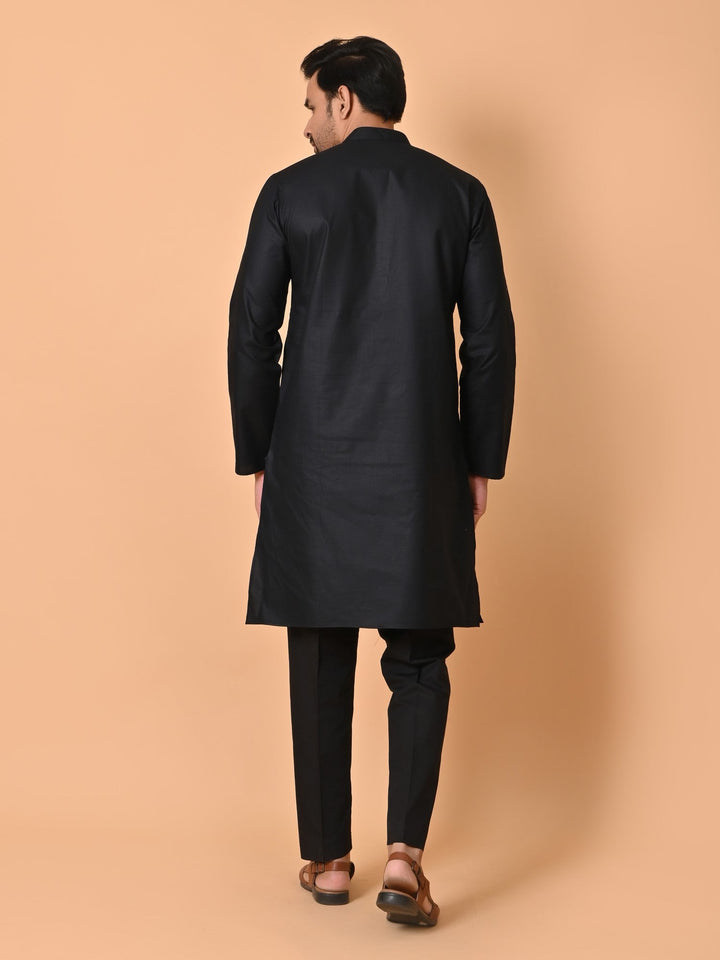 Solid Black Kurta Set