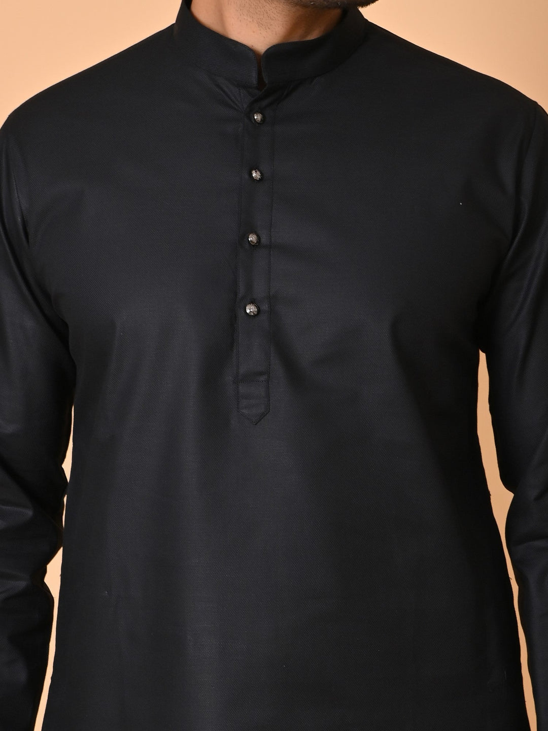 Solid Black Kurta Set