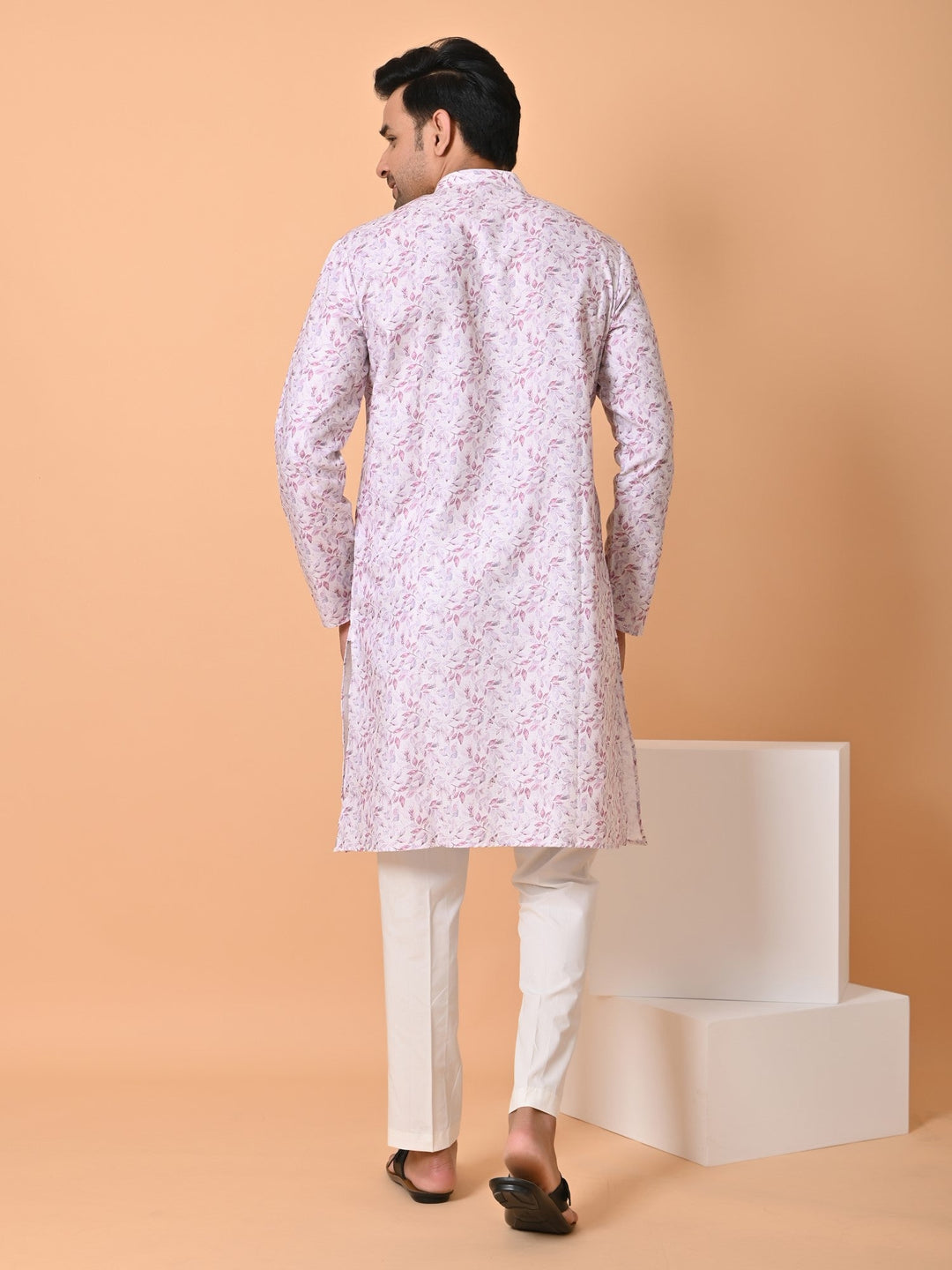 Leafs Pink Kurta Set