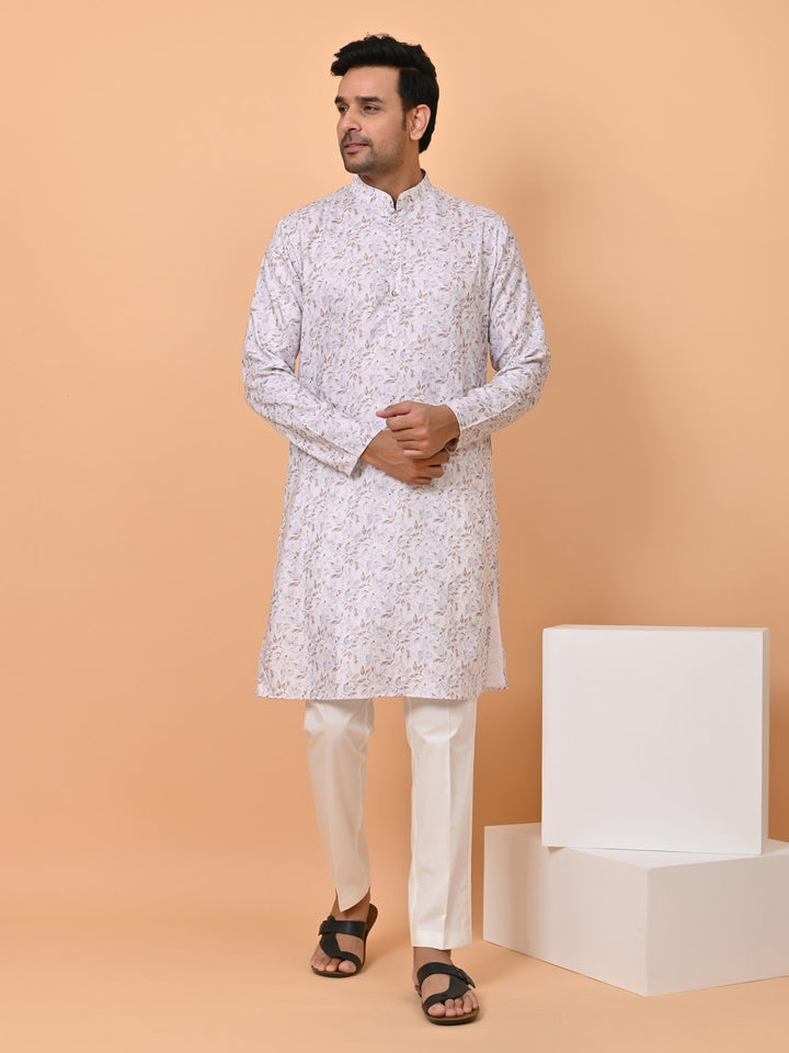 Leafs Brown Kurta Set