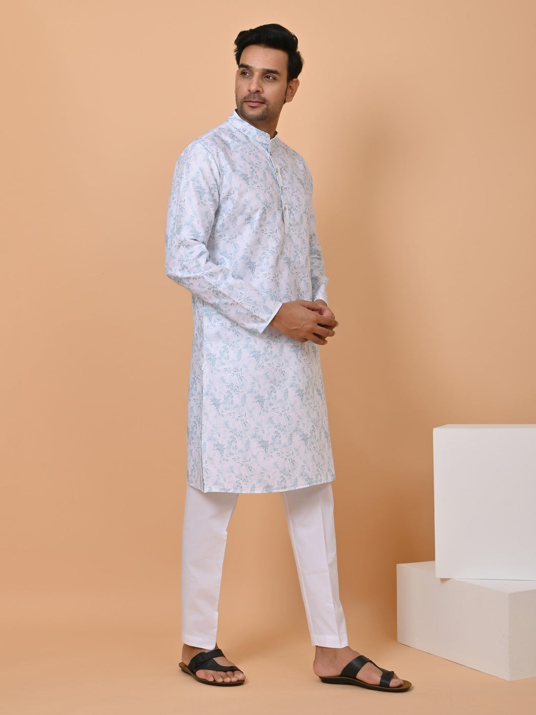 Leafs Green Kurta Set