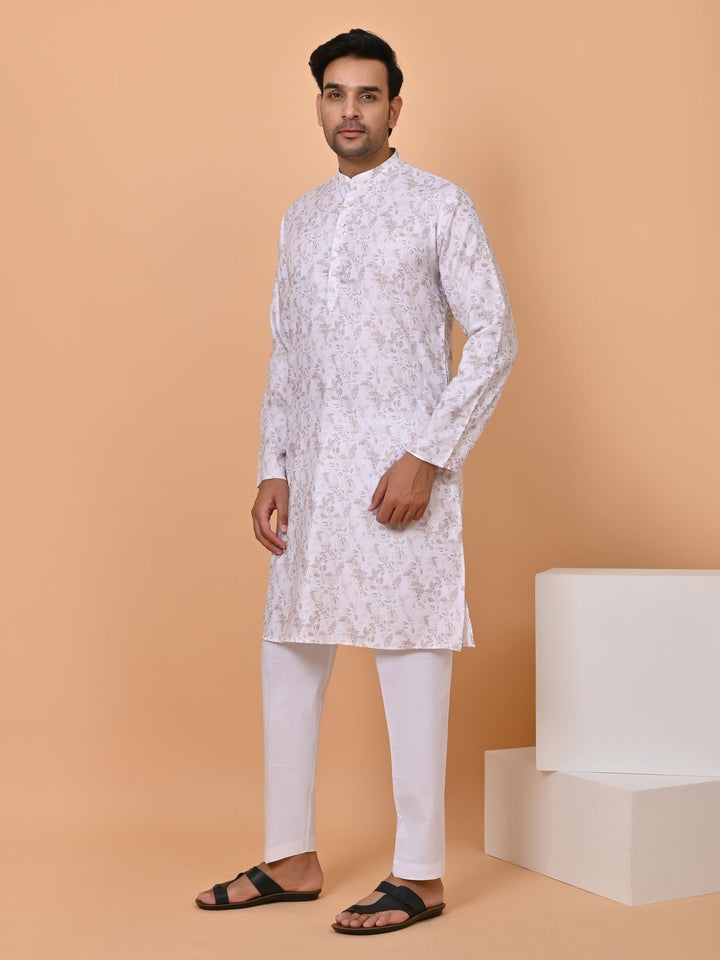 Leafs Brown Kurta Set