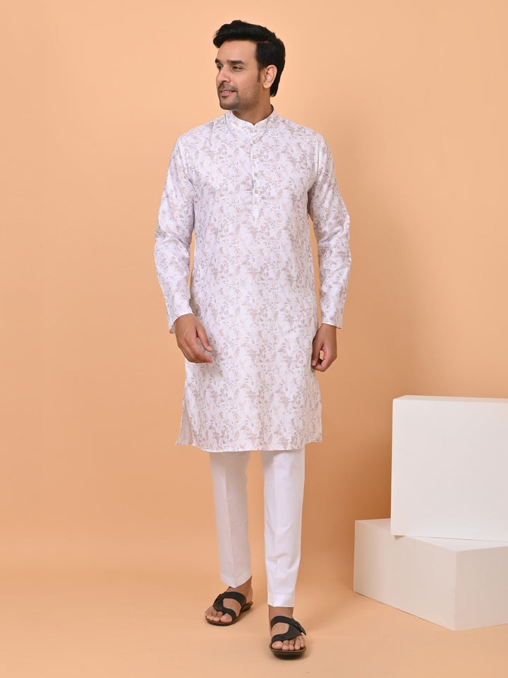 Leafs Brown Kurta Set