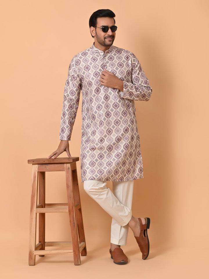 Sequence Cream Kurta Set