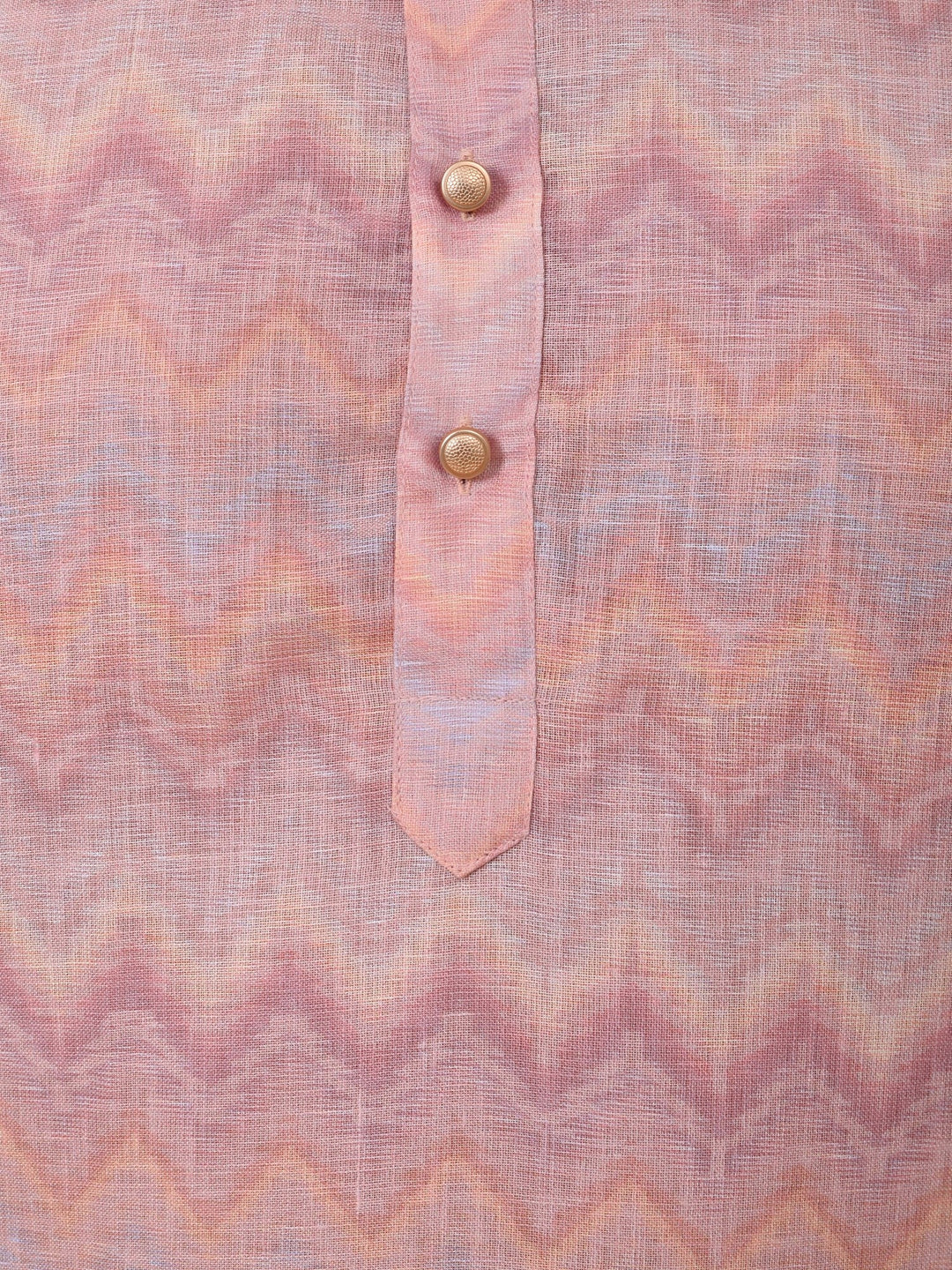 Geometric Pink Kurta Set