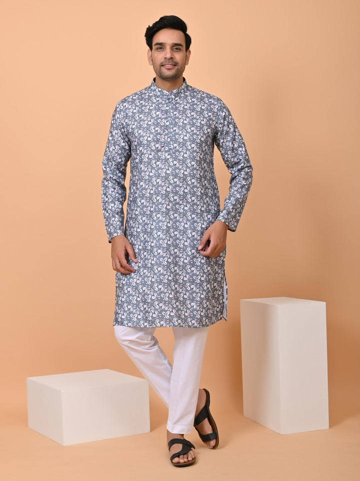 Floral Green Kurta Set