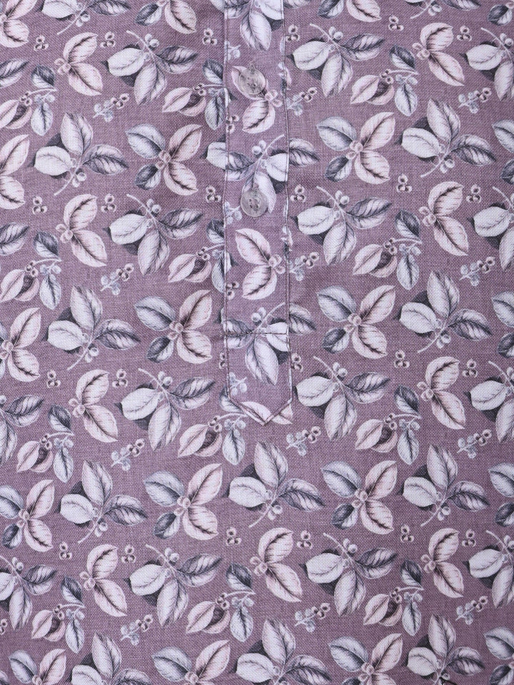 Floral Purple Kurta Set