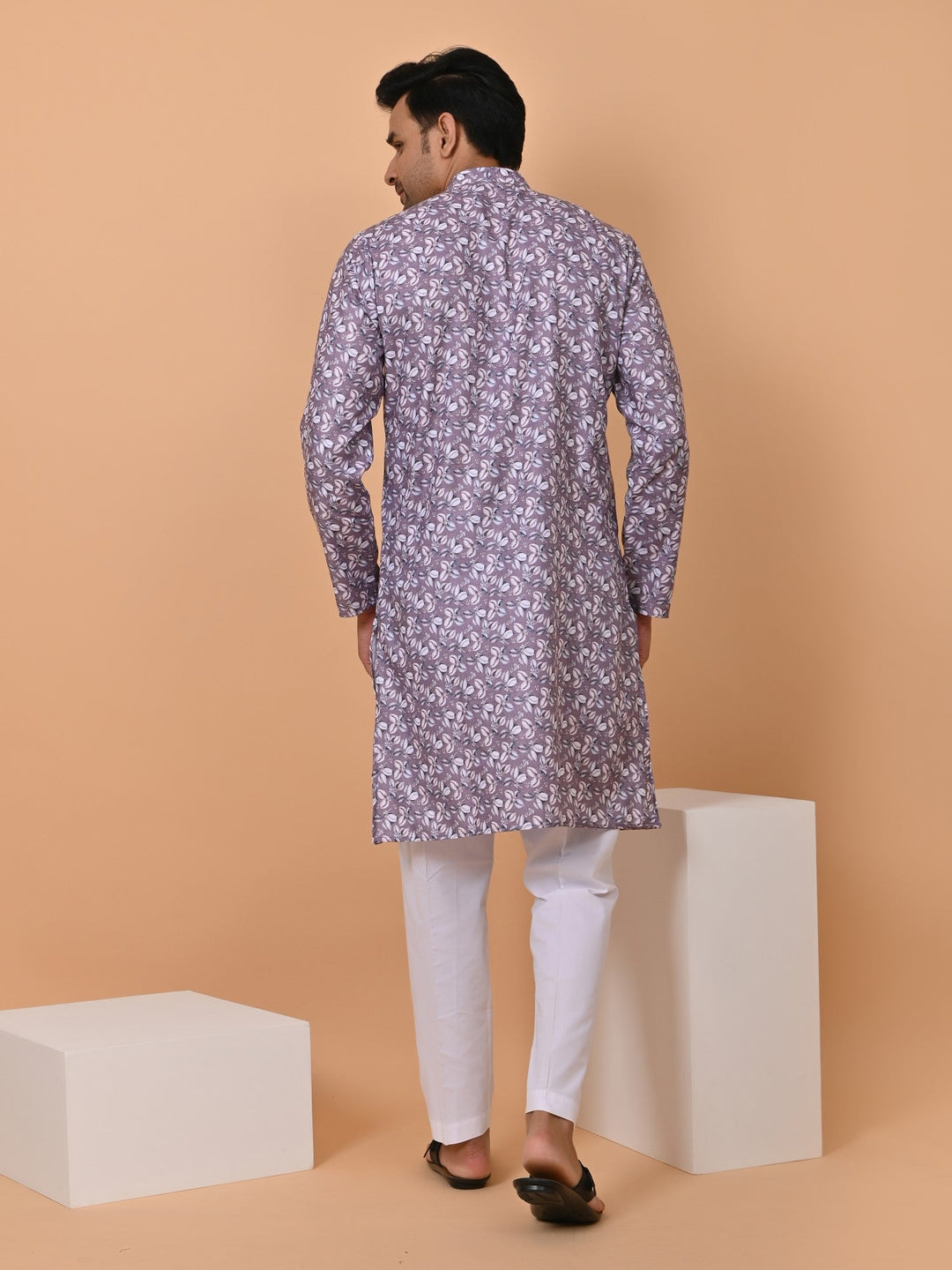 Floral Purple Kurta Set