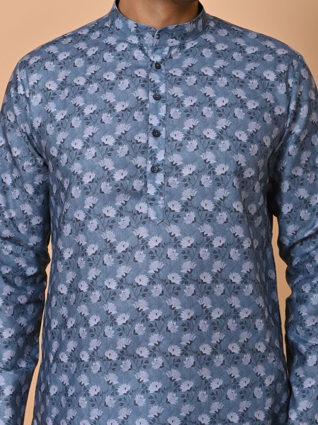 Floral Blue Kurta Set