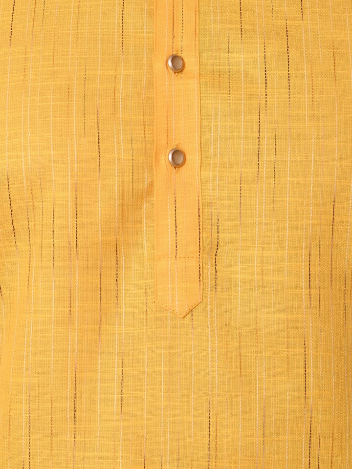 Striped Yellow Kurta Set