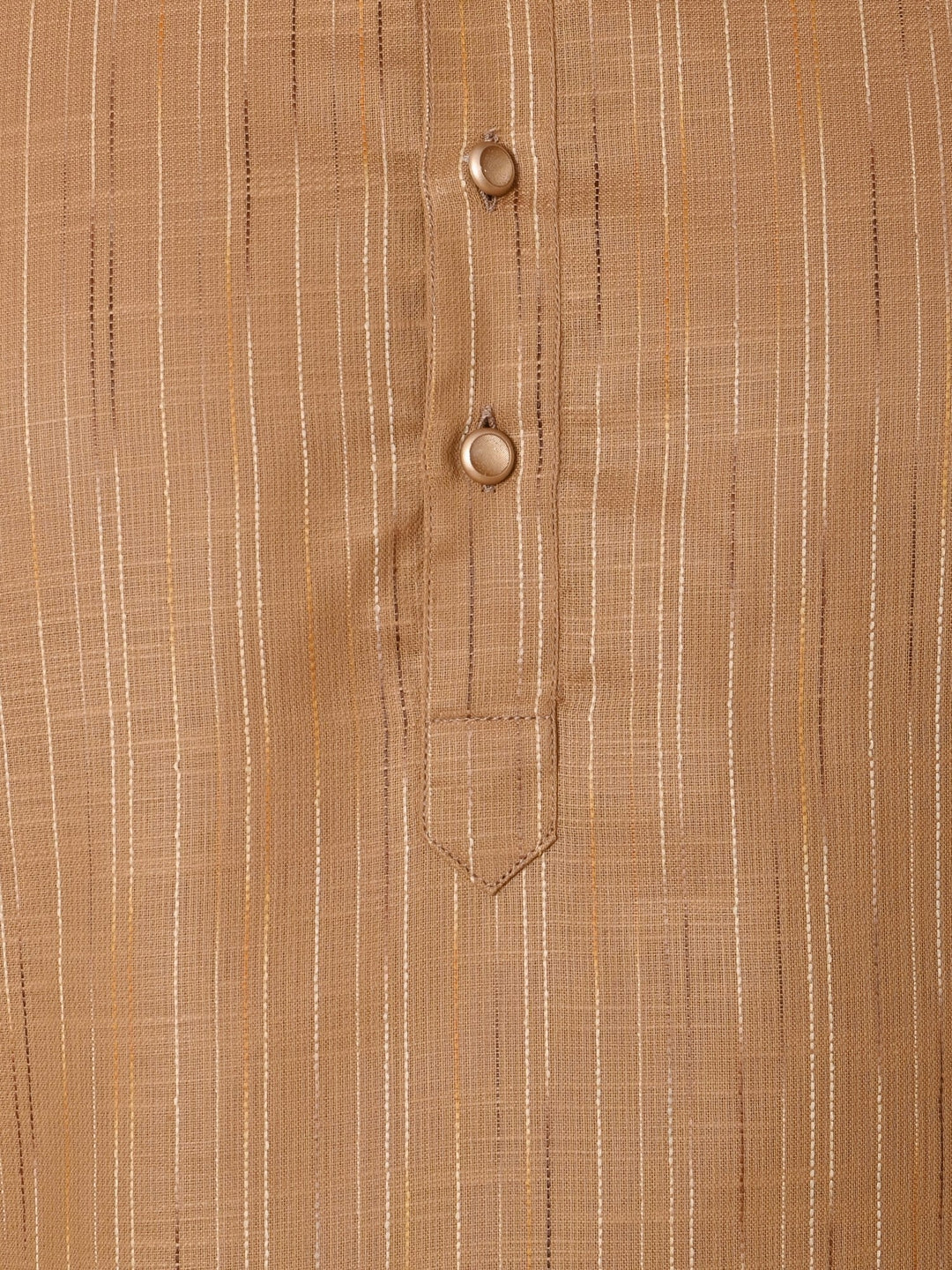 Striped Brown Kurta Set