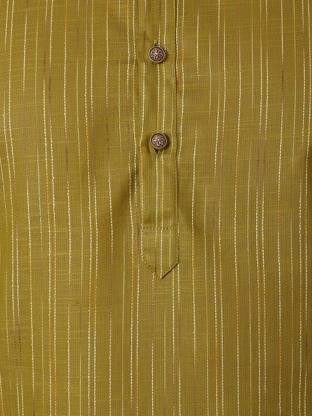 Striped Green Kurta Set