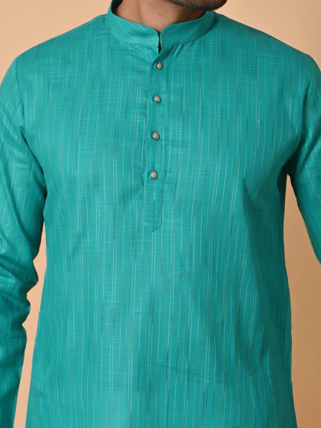 Striped Green Kurta Set