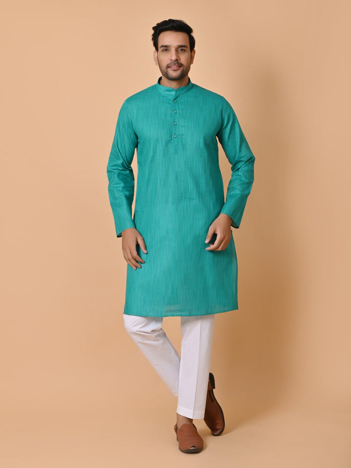 Striped Green Kurta Set
