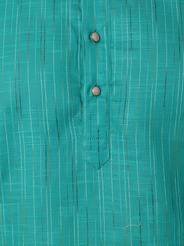 Striped Green Kurta Set