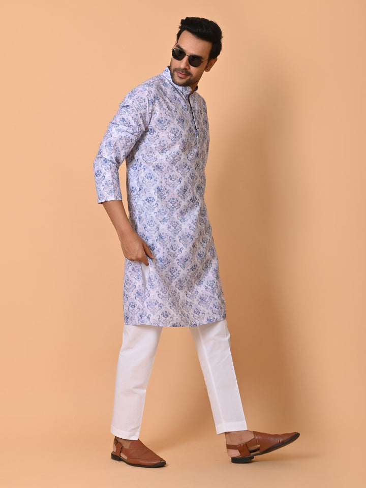 Floral Blue Kurta Set