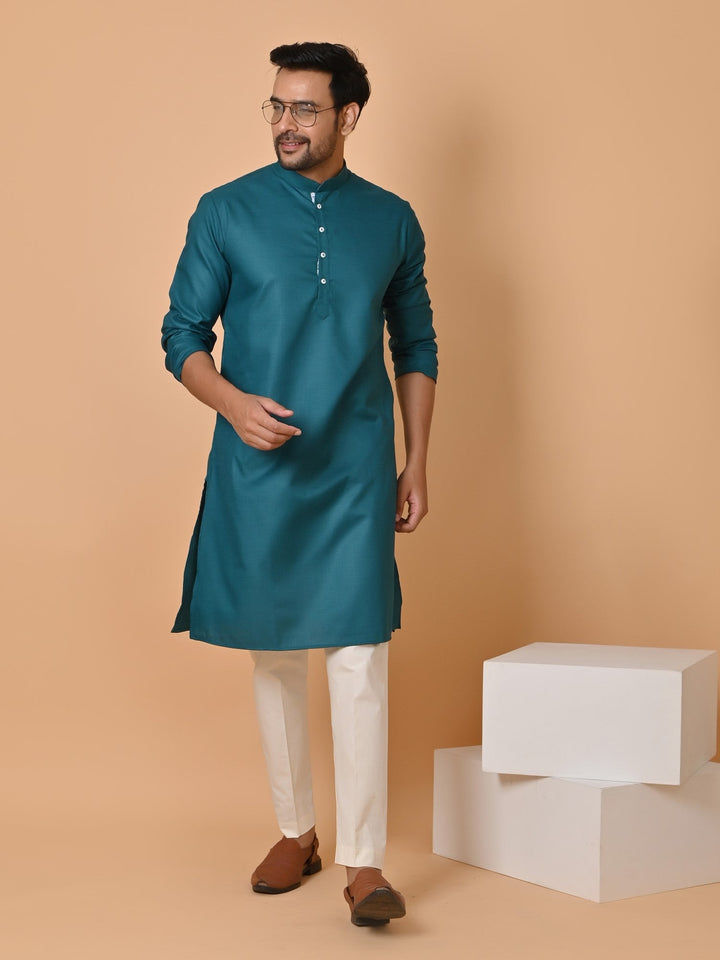 Solid Green Kurta Set