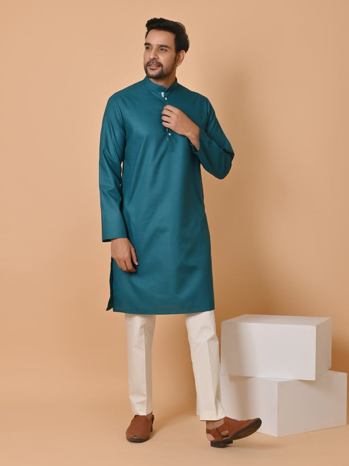 Solid Green Kurta Set