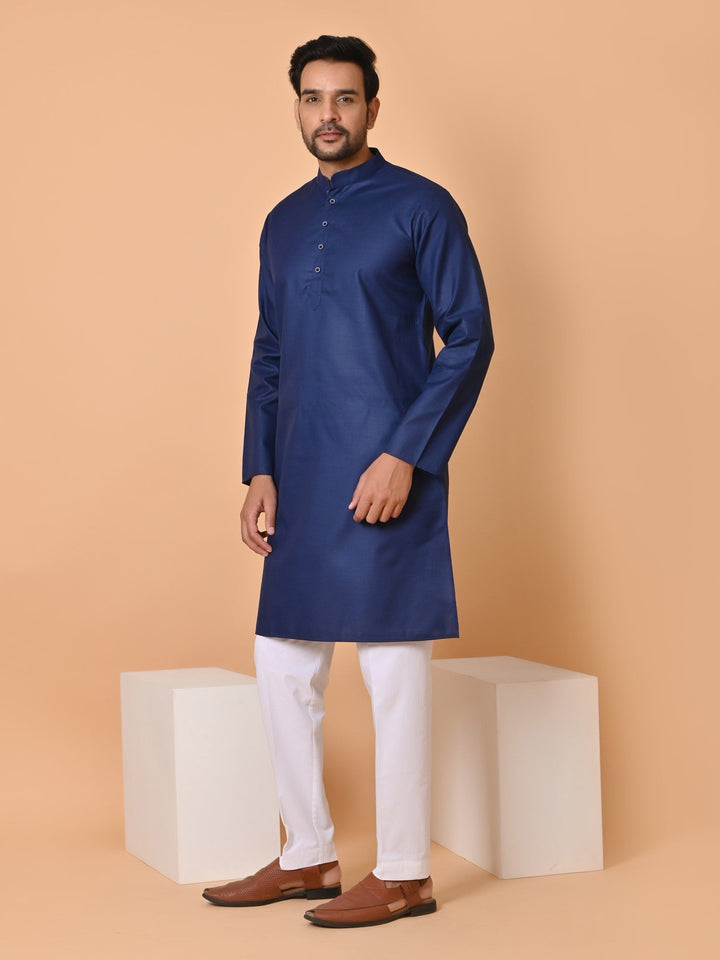 Solid Blue Kurta Set