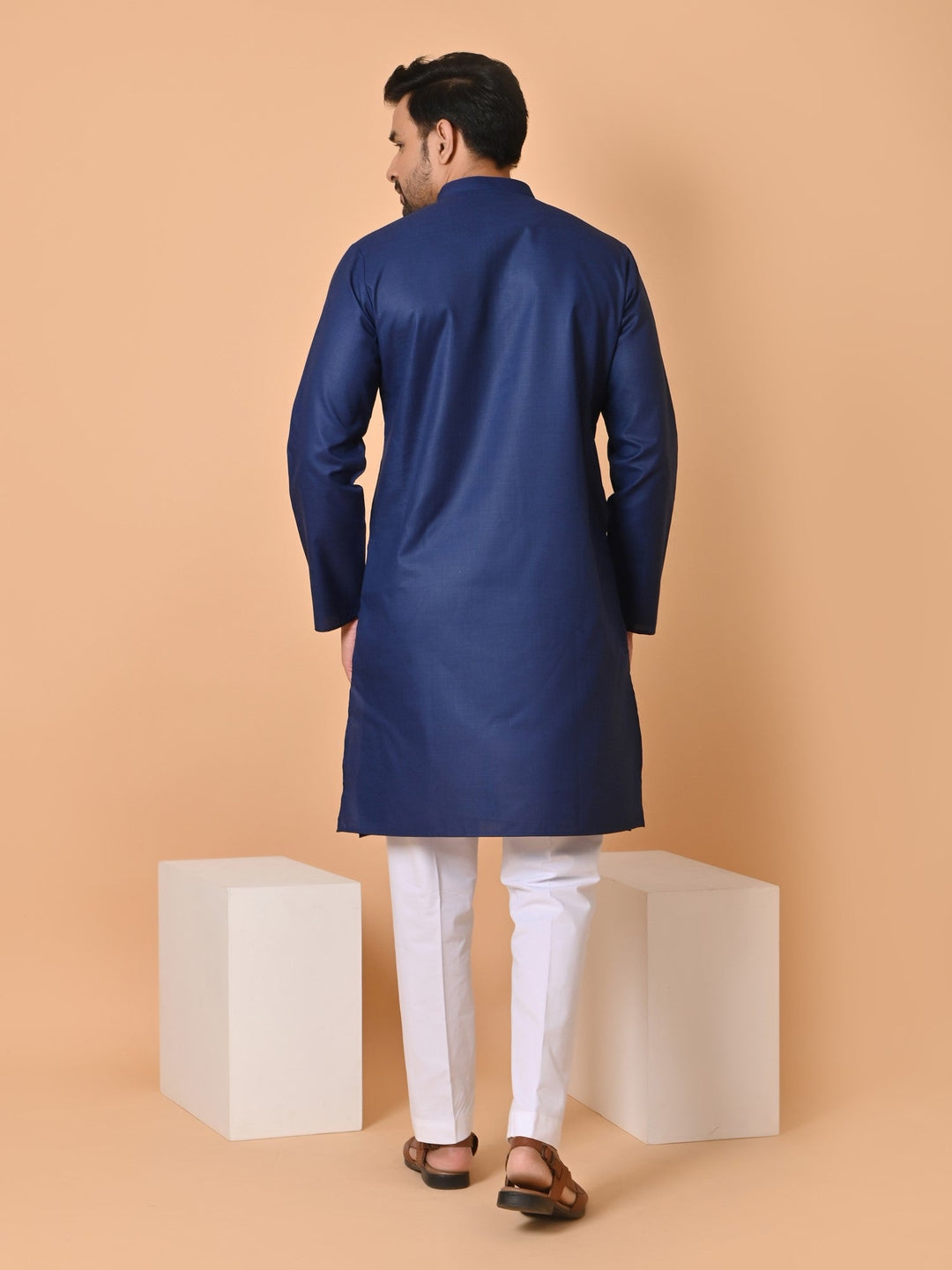 Solid Blue Kurta Set