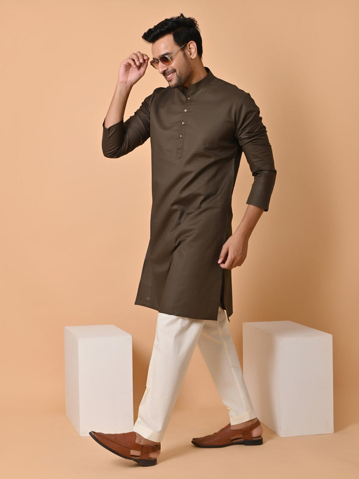 Solid Green Kurta Set