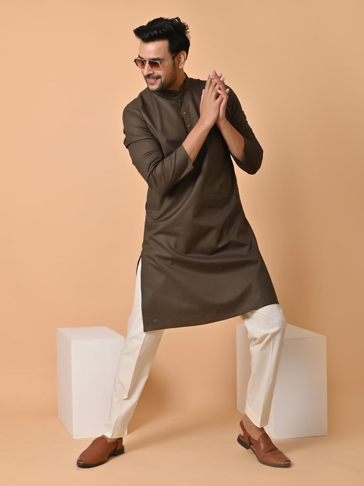 Solid Green Kurta Set