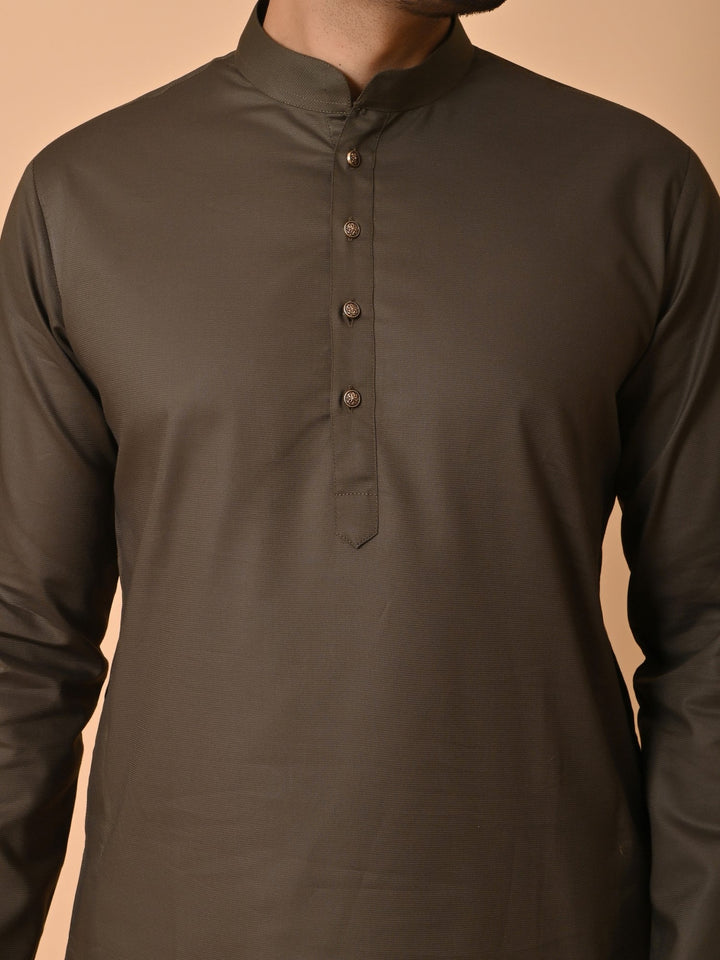 Solid Green Kurta Set