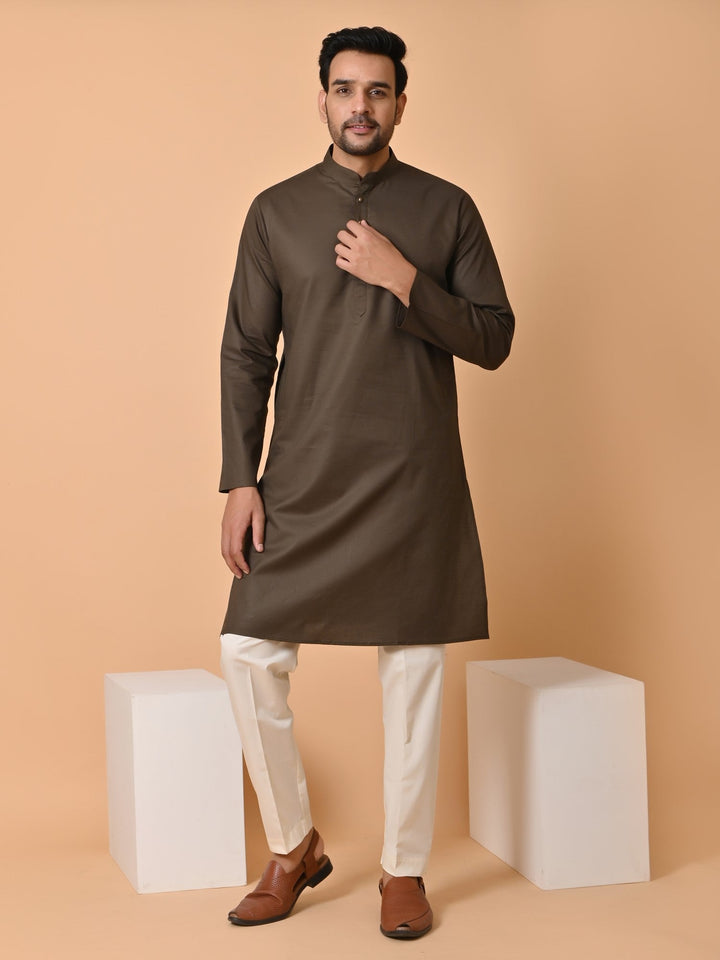 Solid Green Kurta Set