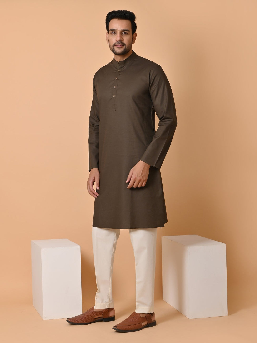 Solid Green Kurta Set