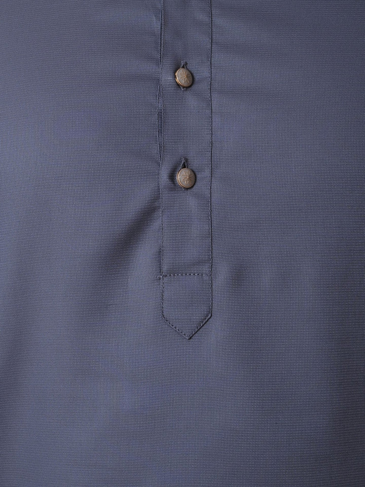Solid Grey Kurta Set