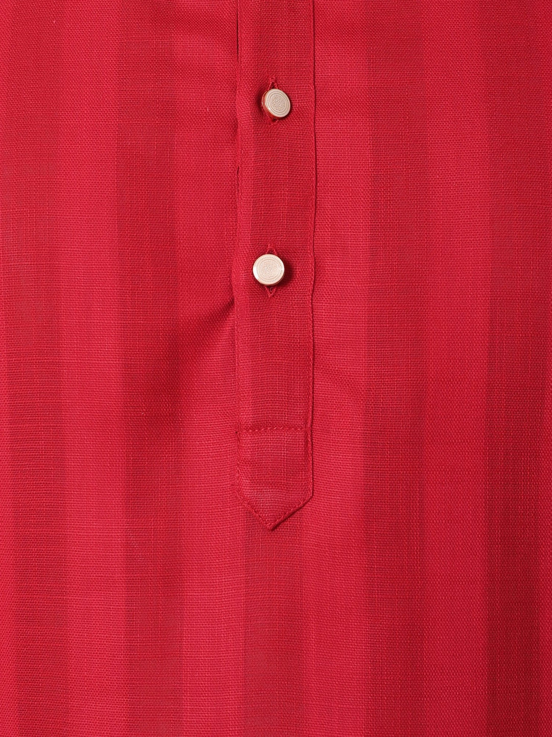 Striped Red Kurta Set