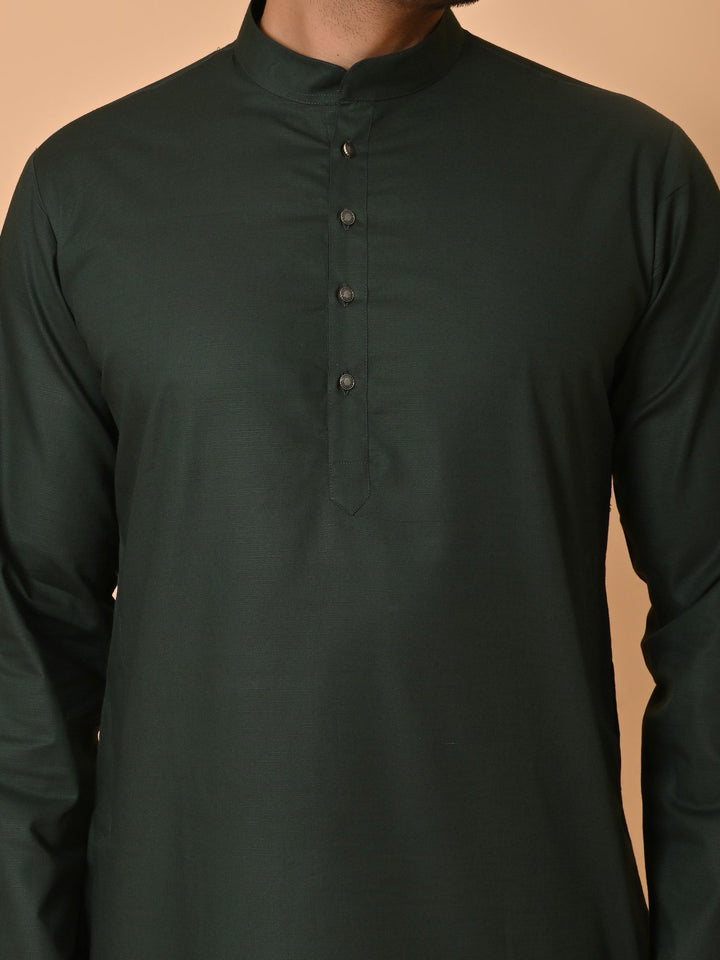 Solid Green Kurta Set