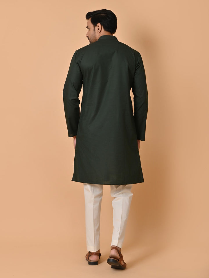 Solid Green Kurta Set