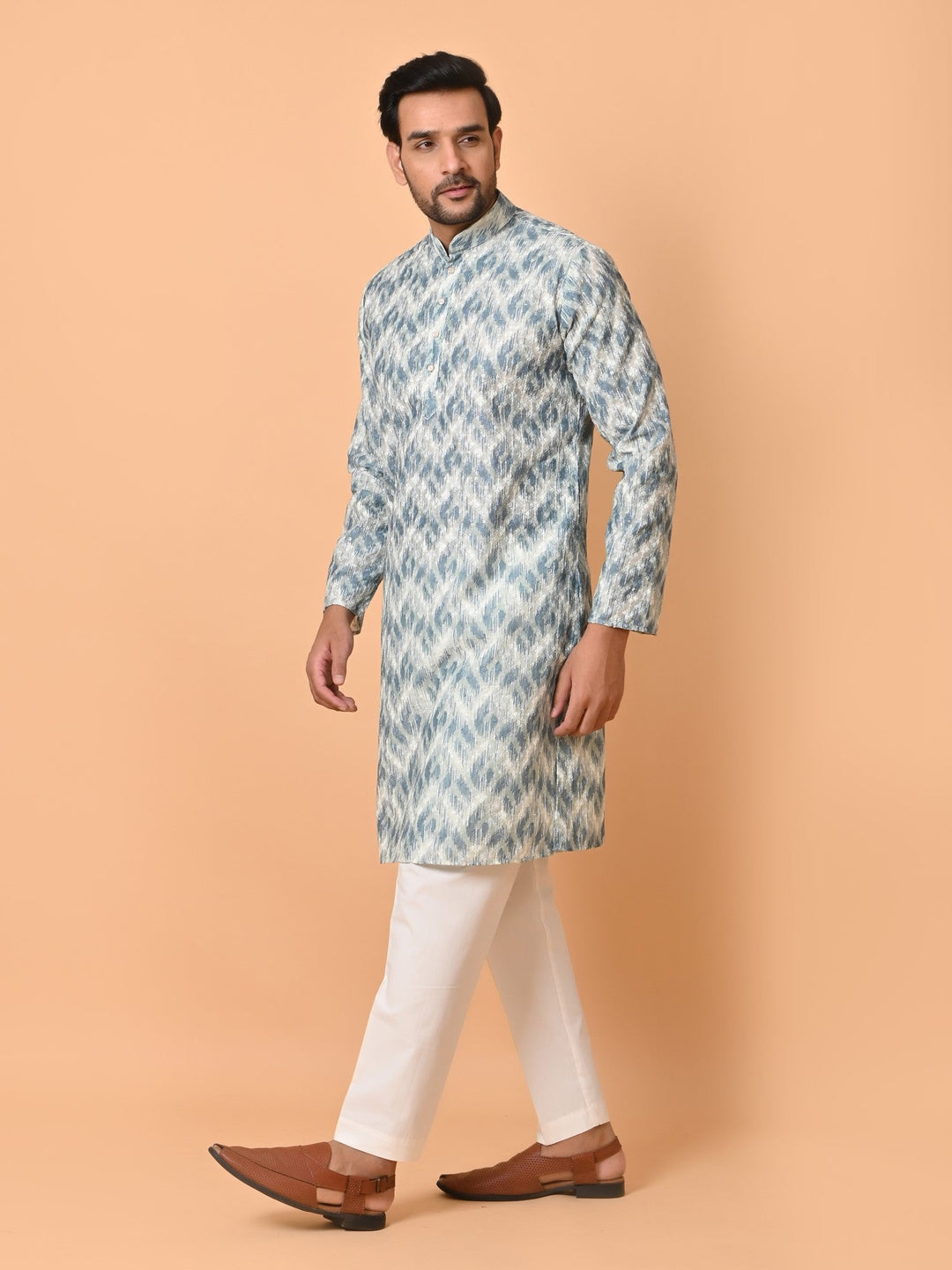 Chikan Green Kurta Set