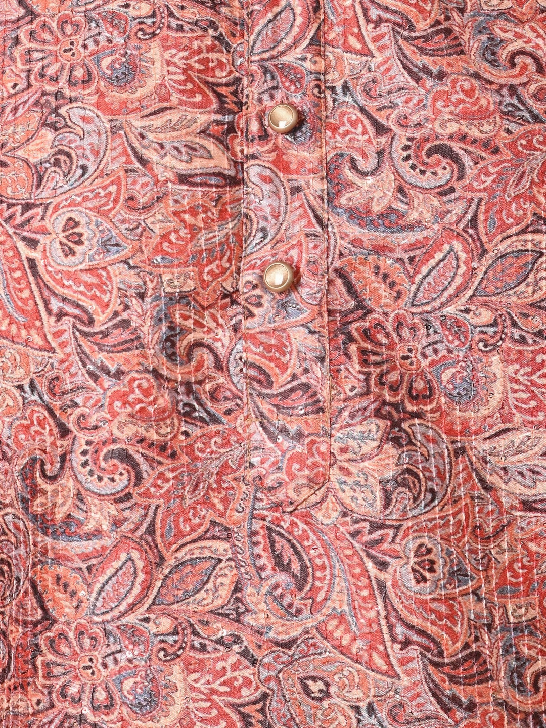 Paisley Red Kurta Set