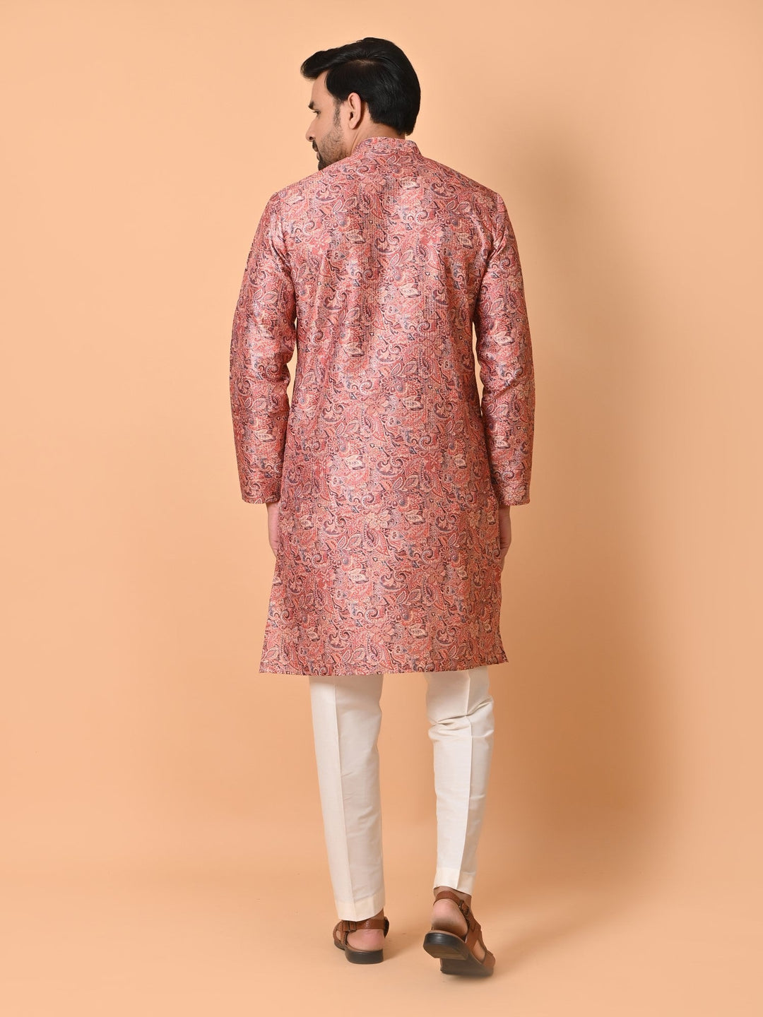 Paisley Red Kurta Set