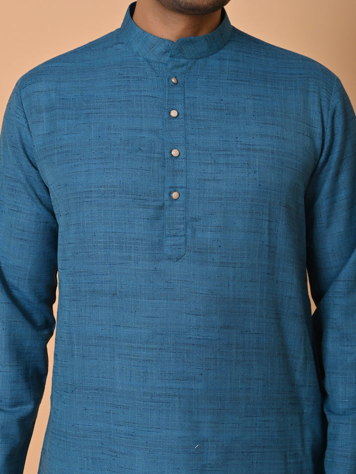 Solid Blue Kurta Set