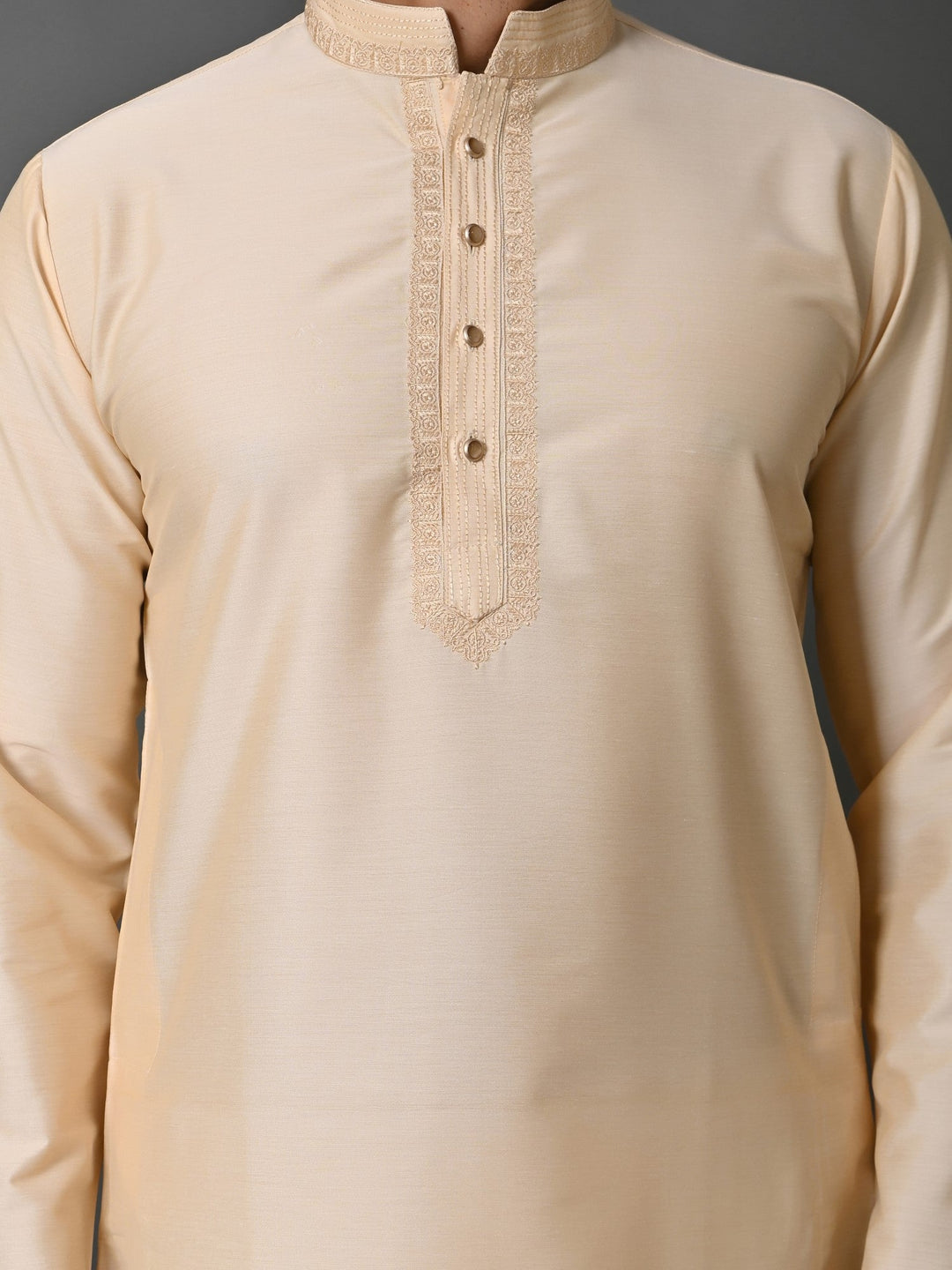 Solid Gold Kurta Set