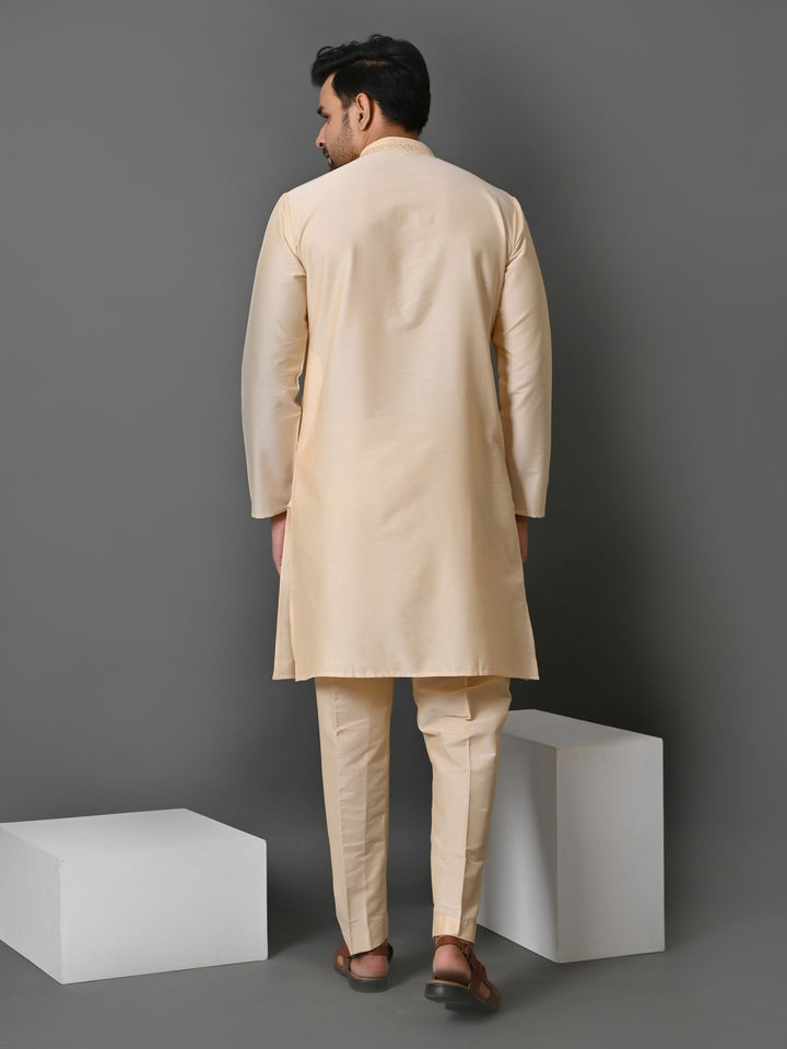 Solid Gold Kurta Set