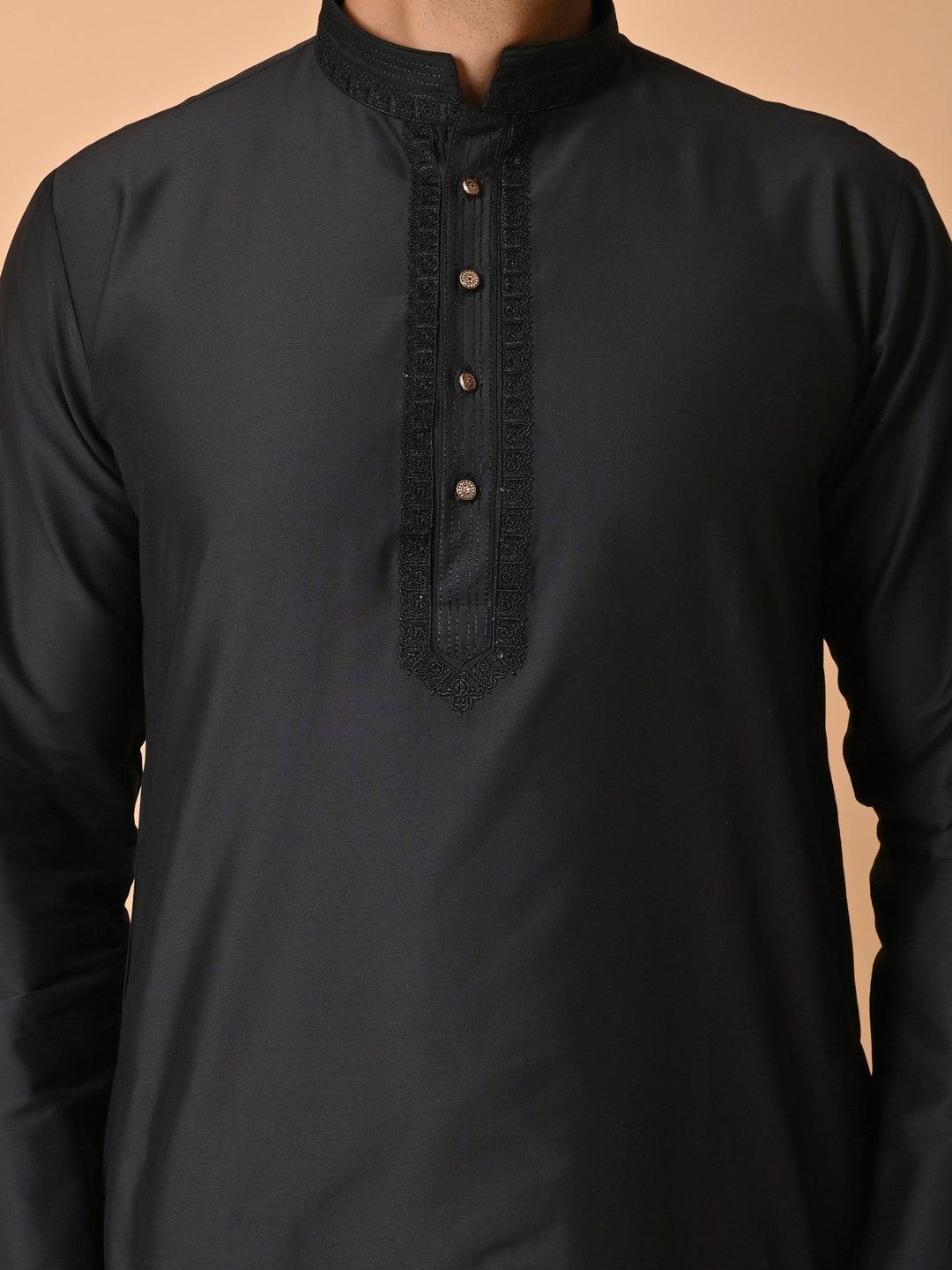 Solid Black Kurta Set