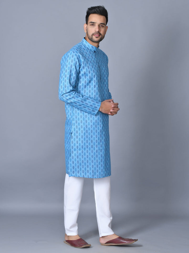 Ethnic Motifs Blue Kurta Set