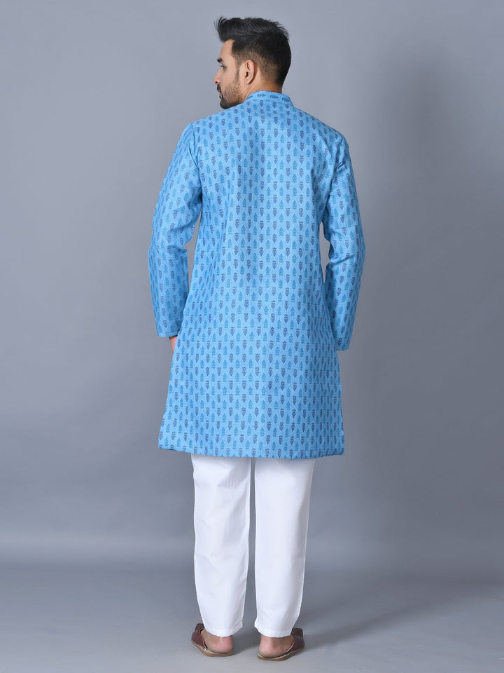Ethnic Motifs Blue Kurta Set