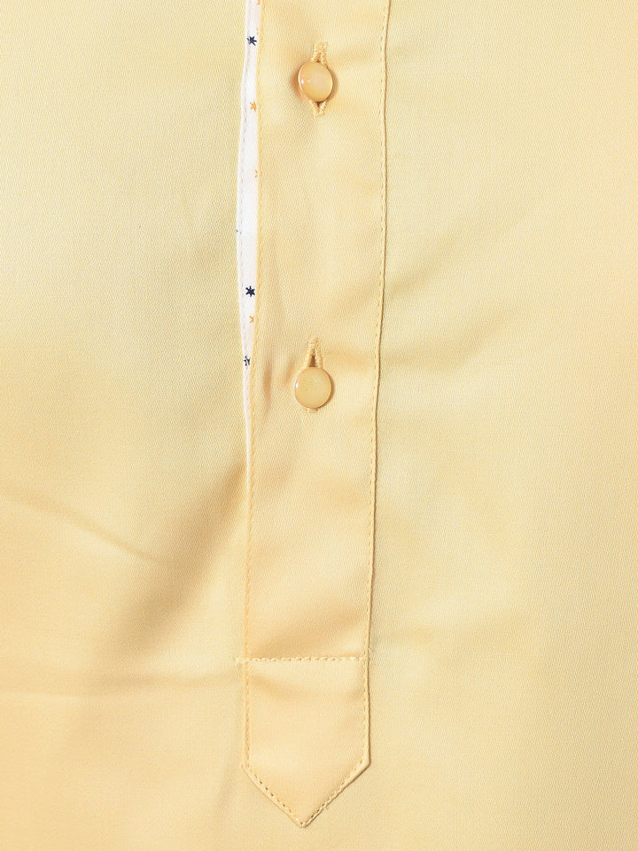 Solid Yellow Kurta Set