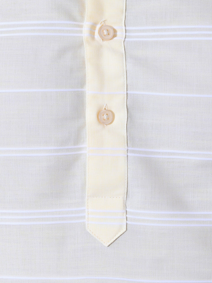 Striped Yellow Kurta Set