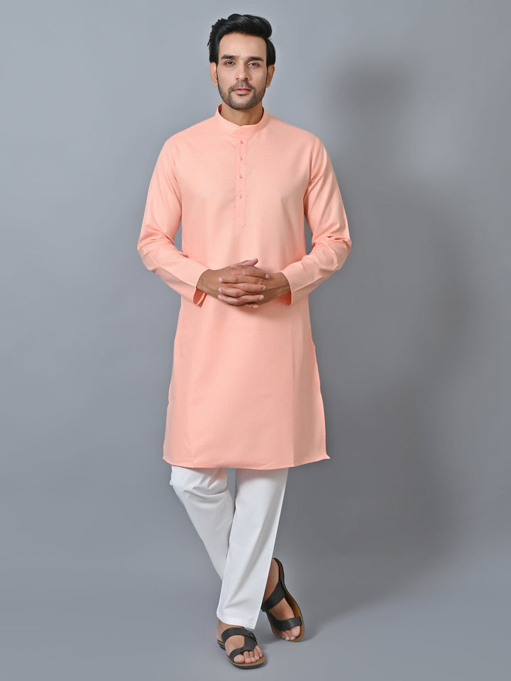 Solid Rose Gold Kurta Set