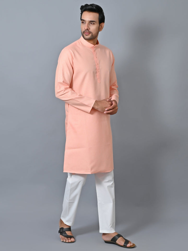 Solid Rose Gold Kurta Set