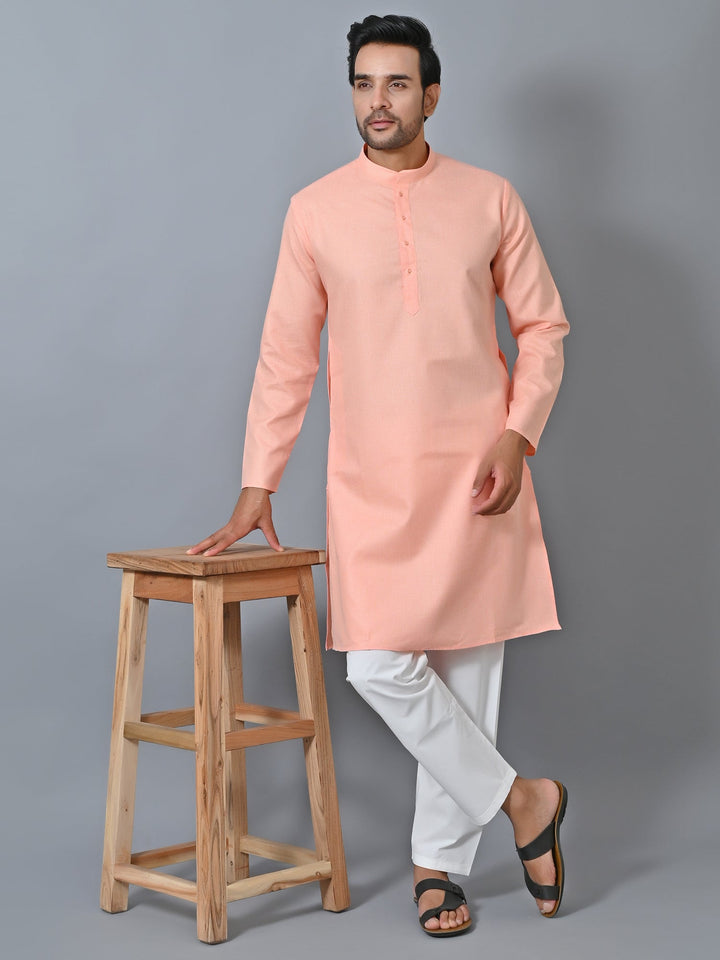 Solid Rose Gold Kurta Set