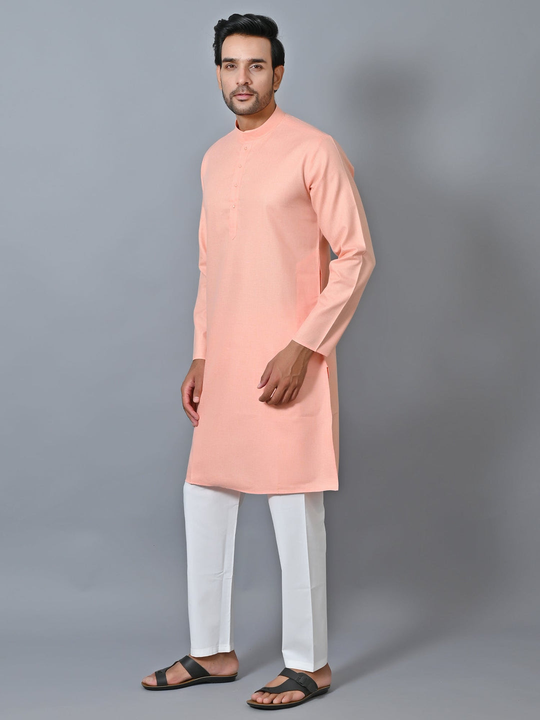 Solid Rose Gold Kurta Set