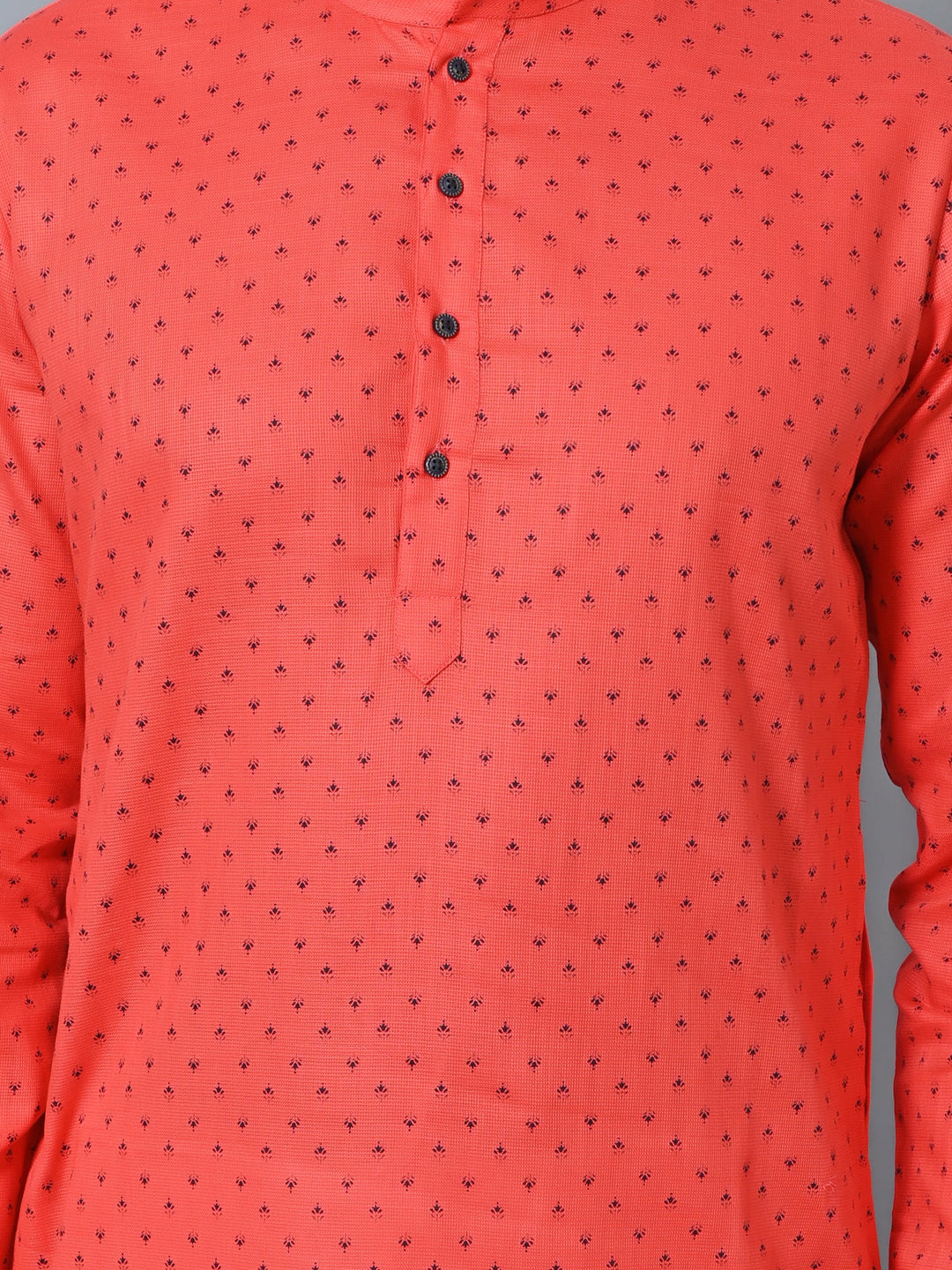 Printed Red Kurta Set